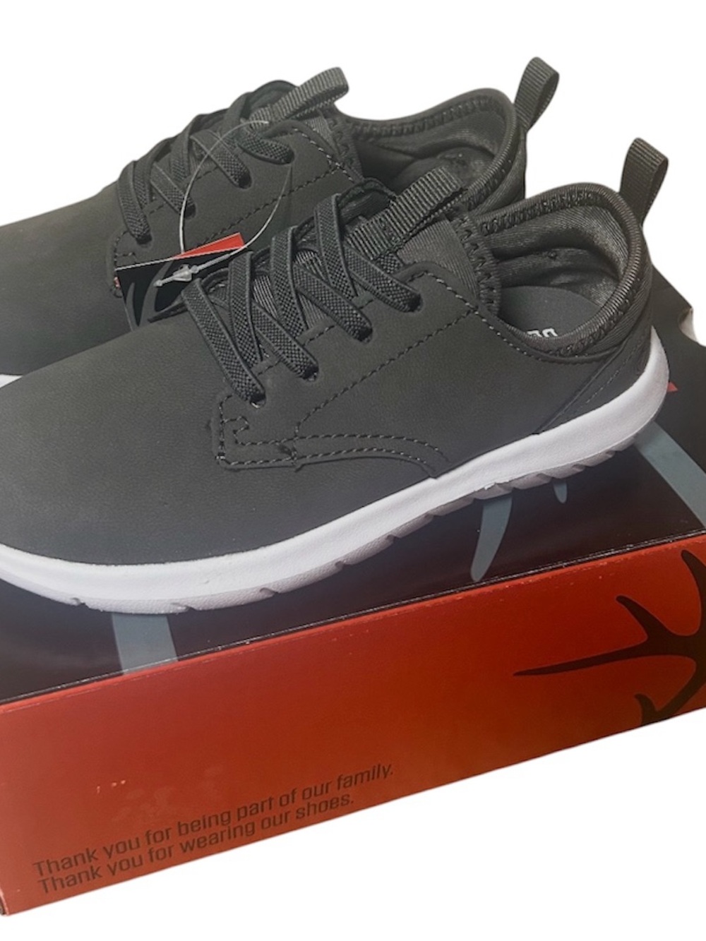 Kids Grey Lace-Up Athletic Sneakers for Everyday Play